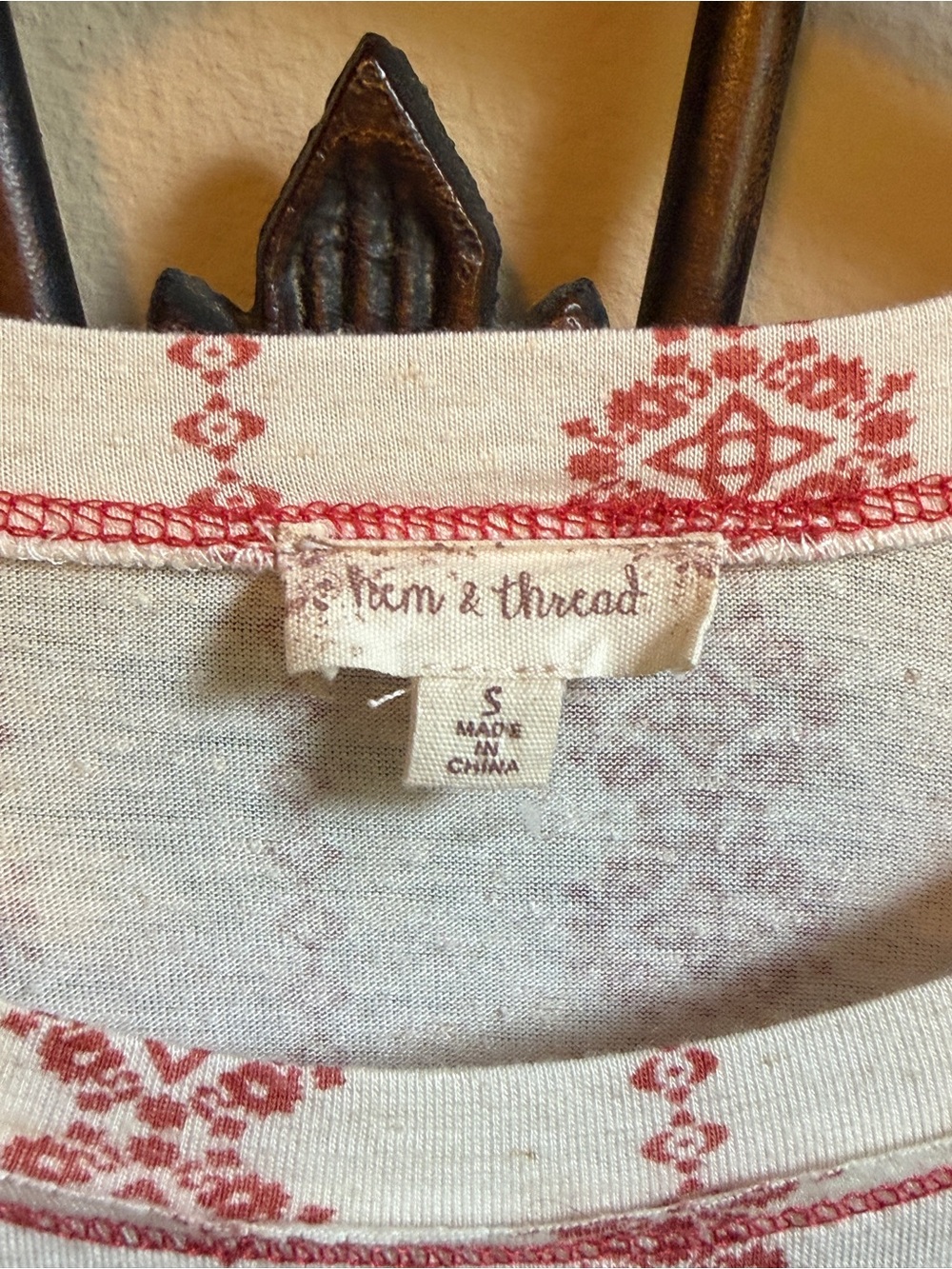 EUC Hem & Thread Boho Cold Shoulder Size Small - Picture 5 of 7